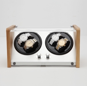 Wangfu 4-Slot rettangolo antipolvere legno di bambù orologio avvolgitore eleganti scatole e custodie per <span class=keywords><strong>orologi</strong></span> - Product Image 1