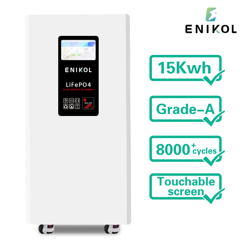 Сенсорный экран 15kwh солнечная батарея 300ah 51,2 v литий-ионные батареи для солнечной батареи системы хранения 48v