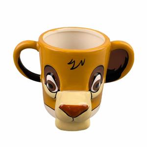 Tazas de Cerámica Pintadas a Mano en 3D, Tazas de Animales Pintadas a Mano, Tazas de Café con Diseño de León, Tazas de Agua con Diseño de León - Product Image 5