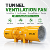 Ventilateurs axiaux à faible bruit personnalisés ODM, ventilateurs de ventilation industrielle à entraînement direct pour tunnel de vent