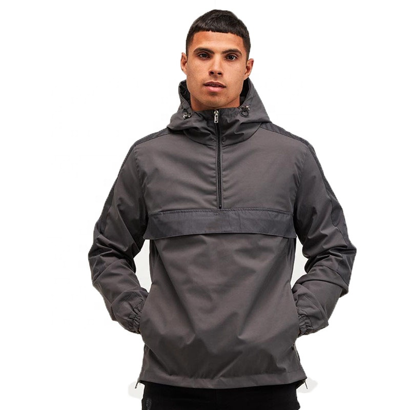Low Price Half Zip Nylon Pullover Jacket Customizable Logo, Water