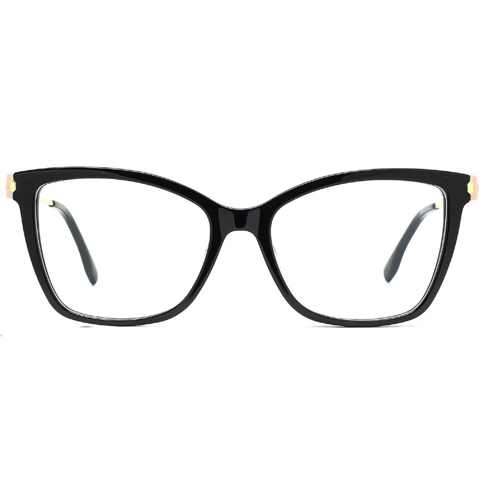 Yeni trend tasarımcısının tarzı bayanlar pembe asetat gözlük çerçeveleri