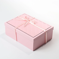 Boîte d'emballage cadeau personnalisable avec lamination mate, doublure en éponge et ruban pour ensembles cosmétiques - Conception pliable recyclable