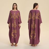 Robe à capuche ample et confortable de style bohème, luxueuse et magnifiquement brodée, pour femmes arabes musulmanes du Moyen-Orient, Dubaï