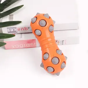 नए पालतू खिलौना tpr डॉट पैटर्न डम्बल कुत्तों के लिए - Product Image 1