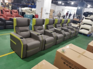 Ensemble de canapés 3/2/1 <span class=keywords><strong>en</strong></span> cuir multifonctionnel moderne de première classe, sièges de cinéma, chaise de cinéma - Product Image 3