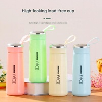 Bouteille de voyage en verre à double isolation de 400 ml avec poignée pour café et eau – Vente en gros
