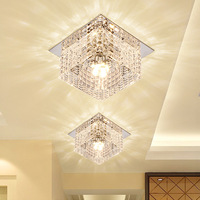 Plafonnier LED Coloré en Cristal, Downlight Spot pour Salon, Couloir, Allée, Balcon, Entrée, Hôtel, Appartement, KTV, Bar