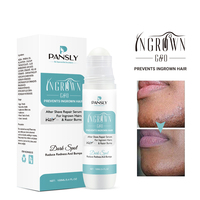 Formule 100% naturelle pour éliminer les taches sombres après le rasage, traitement des boutons de rasoir, solution pour l'élimination des poils incarnés, sérum roll-on pour poils incarnés