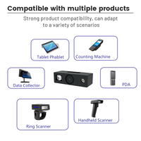 Escáner pequeño compatible con escáner de código PDF 1D 2D para la industria médica y la industria comercial.