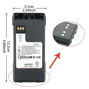 2100 мАч 7,2 В NTN9858C NTN9815A Двусторонняя радиостанция Ni-MH Замена батареи для Motorola XTS1500 XTS2500 MT1500 с IMPRES - Product Image 2