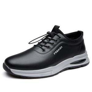 Zapatillas Deportivas de Piel Blancas para Hombre, con Cordones, Estilo Casual, Suela Suave, Estilo Deportivo, Hechas en Wenzhou - Product Image 5