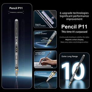 Design trasparente <span class=keywords><strong>penna</strong></span> <span class=keywords><strong>per</strong></span> tavoletta <span class=keywords><strong>con</strong></span> <span class=keywords><strong>penna</strong></span> stilo ricarica Wireless <span class=keywords><strong>per</strong></span> ipad tilt writing painting anti-mistouch - Product Image 6