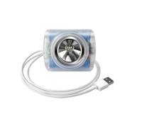 Minero - Linterna Frontal LED Industrial Inalámbrica de 12000 Lux, Resistente al Agua IP68, Batería de Iones de Litio de 5200 mAh, USB-C, 6000 K, Luz Diurna, para Acampar y Uso en Exteriores