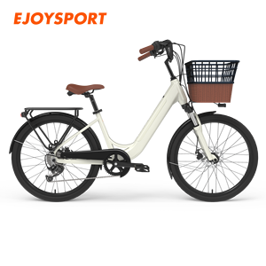 Vélo électrique de ville à assistance au pédalage, cadre en aluminium 24x15 pouces, moteur arrière sans balais 250W, best-seller en Europe, Lowrider - Product Image 1