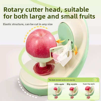 Multifunctionele elektrische schiller Automatische schilmes voor huishoudelijk gebruik Fruitschraper Dunne-schilrasp Appels Peren Plastic Modern Groen