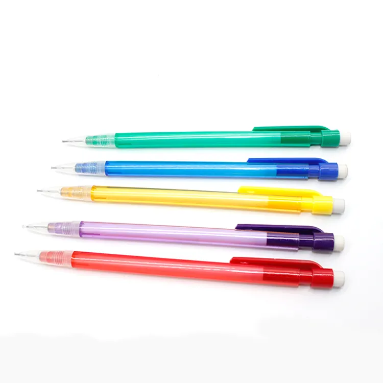 Promotional School Office Stationery 0.5/0.7mm Mechanical Pencil with eraser