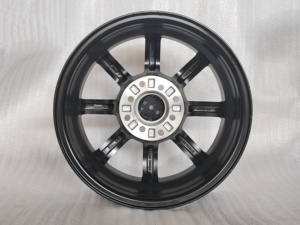 Syac ล้อรถขนาด14นิ้วล้ออัลลอย R14x5.5j PCD4x100/4x114.3สีดำขอบเงาล้อรถโดยสาร - Product Image 4