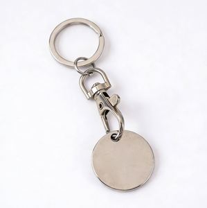 Llavero de moneda para carrito de compras X926, de fabricantes en China, con diseño personalizado, logotipo metálico estampado y esmaltado, y niquelado. - Product Image 1