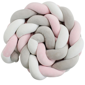Prix bas réglable bébé Nouveau-Né Mignon Confortable Noué Tressé En Peluche <span class=keywords><strong>Lit</strong></span> Protection Oreiller <span class=keywords><strong>de</strong></span> <span class=keywords><strong>lit</strong></span> - Product Image 3