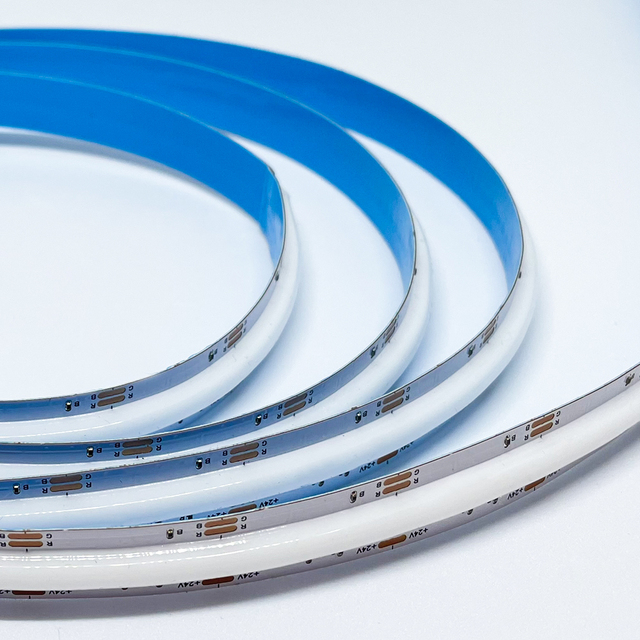 High CRI 90 95 12V 24V COB LED Strip RGBCCT RGBW RGBWW 840LEDs/m IP65 IP67 IP68 5m Length with Switch Mode Controller