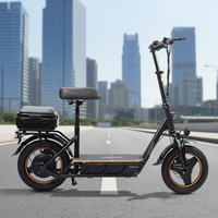 Yeni 14 İnç 48V 18AH Ağır Hizmet Tipi Yetişkin Elektrikli Scooter Katlanabilir Koltuk 750W Motor 30KM/S Su Geçirmez LED Işıklar 30-35km Menzil
