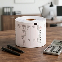 Papier thermique imprimé bon marché pour distributeur automatique de billets, sans BPA, rouleaux de papier thermique pour caisse enregistreuse