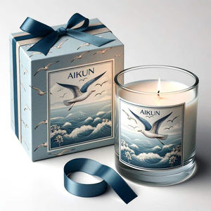 Vela Aromática en Frasco de Vidrio AIKUN de Marca Privada con Caja de Regalo con Logotipo Personalizado para Exhibición en Tiendas y Pedidos al por Mayor - Product Image 2