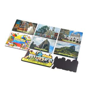 Custom Design Gold Embossed Metal <b>Fridge</b> Magnets 3D Foil Sticker Tourism Souvenir City Scenes Photo Magnet - Product Image 5