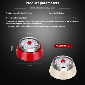 Moderne Eivormige Roestvrijstalen Mechanische <span class=keywords><strong>Timer</strong></span> Nieuwe Visuele Tijdmanagement Aftelherinnering Voor Keuken Voor Buitenlandse Handel - Product Image 4