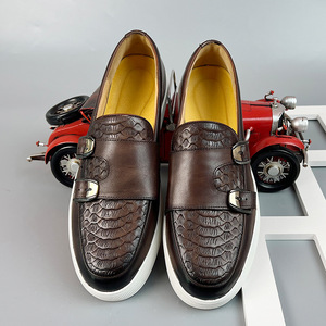 Suelas para Zapatos Mocasines de Cuero Genuino para Hombre, Zapatos Oxford Casuales de Moda para Negocios, Zapatos de Boda - Product Image 3