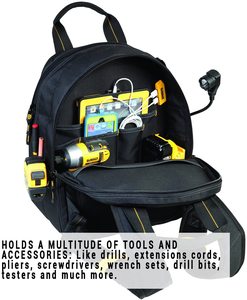 Bolsa de Herramientas Tipo Mochila Duradera con Logotipo ALIC <span class=keywords><strong>o</strong></span> del Cliente, en Amarillo y Varios Colores, con Descuentos por Volumen, Venta Directa de Fábrica - Product Image 4