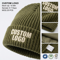 Gorros Personalizados con Logotipo Bordado, Gorro de Punto Acrílico con Forro Polar, Cálido para Invierno, para Hombre y Mujer