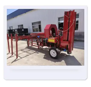 YHT ce认证40吨链锯木柴处理器柴油发动机原木分离器林业机械汽油600