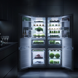 Refrigerador de Doble Puerta Candor para el Hogar, <span class=keywords><strong>Congelador</strong></span> de 276L/308L con <span class=keywords><strong>Congelador</strong></span> Inferior, Compresor, Uso Doméstico, Venta al por Mayor - Product Image 3