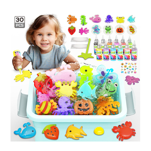 Samtoycn 30 Piezas Kit de Gel de Agua Mágico para Manualidades, Juguetes Educativos STEM, Juguetes Antiestrés, Kit de Hadas Acuáticas - Product Image 1