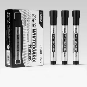Marqueurs pour tableau blanc à encre liquide, effaçables à l'eau avec pointe biseautée, grande capacité pour les réunions et la formation - Product Image 2