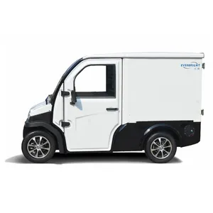 EEC COC New Cheap 2 Seater 4 kw 4 Wheel truck Small Mini City Electric car cargo vehicle