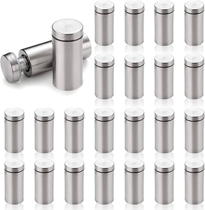 Vendita calda di buona qualità in acciaio inox segno di pubblicità di vetro segno di stallo vite supporto - Product Image 5