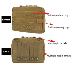 Bolsa Táctica MOLLE, Organizador de Equipo para Exteriores, Senderismo, Camping, Botiquín de Primeros Auxilios, Bolsa para Herramientas - Product Image 3