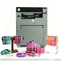 Machine d'impression UV à jet d'encre pour surfaces courbes avec tête d'impression Epson I1600 pour bracelets en plastique, verre et produits cylindriques
