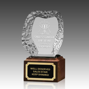 Trofeo a Forma di Cuore in Cristallo K9 Texturizzato, Premio per Donazioni Benefiche, Regalo Aziendale per Team - Product Image 2