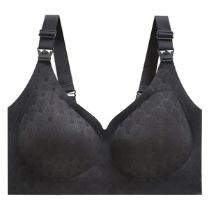 Reggiseno <span class=keywords><strong>da</strong></span> <span class=keywords><strong>Allattamento</strong></span> Taglie Forti con Apertura Frontale, Traspirante, Senza Ferretto, in Pizzo, Senza Cuciture - Product Image 4