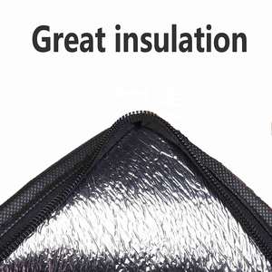 กระเป๋าเก็บความเย็นแบบนุ่มสำหรับใส่ขวดไวน์ ฉนวนกันความร้อนอย่างดี ราคาประหยัด เหมาะสำหรับส่งอาหาร ปิกนิก แคมป์ปิ้ง และอาหารกลางวัน - Product Image 5