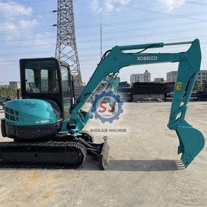 Mini-excavatrice d'occasion Kobelco SK55 5,5 tonnes SK55SR, mini-excavatrice d'occasion d'origine SK55 SK50 SK35, mini-excavatrice d'occasion du Japon CE/EPA - Product Image 4