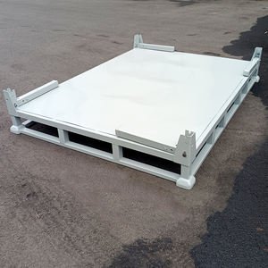 भारी शुल्क फोल्डेबल क्यू 235 फोल्डिंग स्टेकबल स्टील पैलेट भंडारण कंटेनर कार्गो और भंडारण उपकरण - Product Image 3