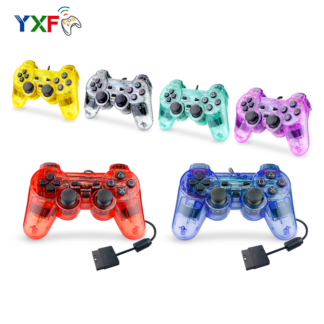 Transparent Wired Gamepad for Ps2 Controller