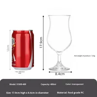 Verres à vin en plastique durables et hauts, écologiques, faits à la main, luxe léger, créatifs, pour usage domestique et commercial, personnalisables