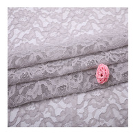 Tissu en dentelle ajourée respirant 90 % nylon pour femme, collection Automne Hiver 2025, bordure unie teinte, haute qualité, mode