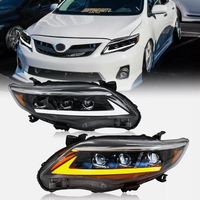 Faros LED secuenciales con luz diurna DRL para Toyota Corolla 2010-2013 (especificaciones para EE. UU.)